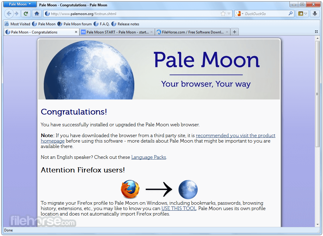 Pale moon download for windows 7